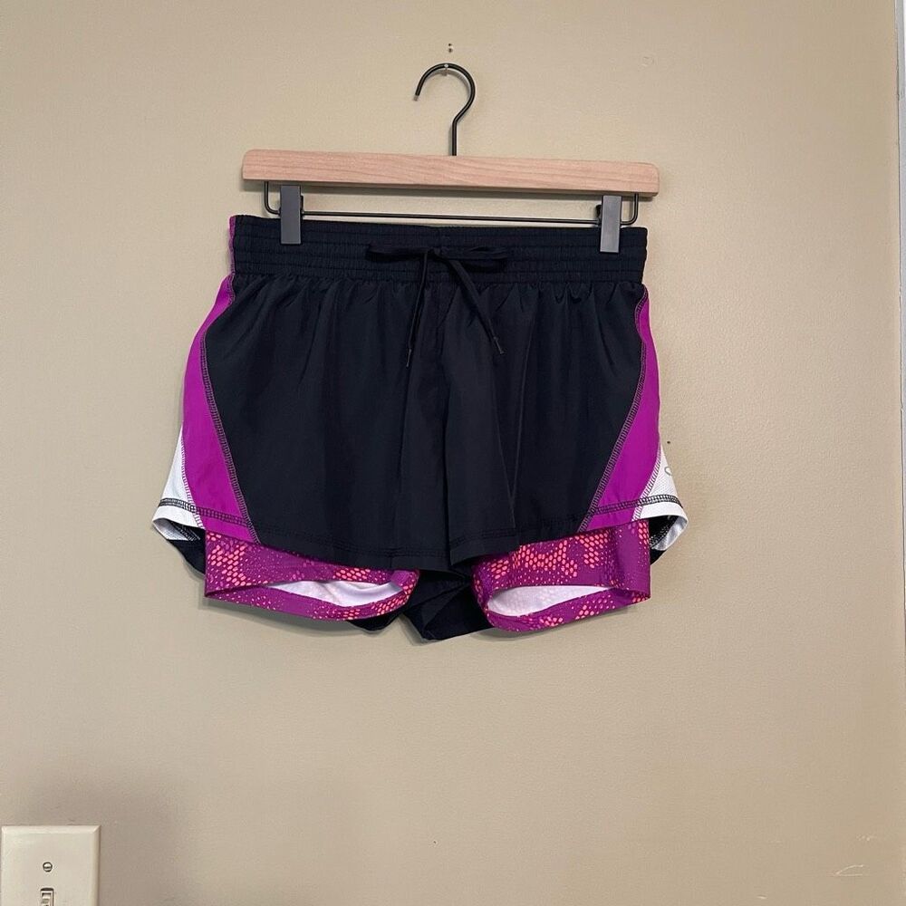 C9 Champion Women Running Shorts Built in Spandex Black Pink Purple Medium